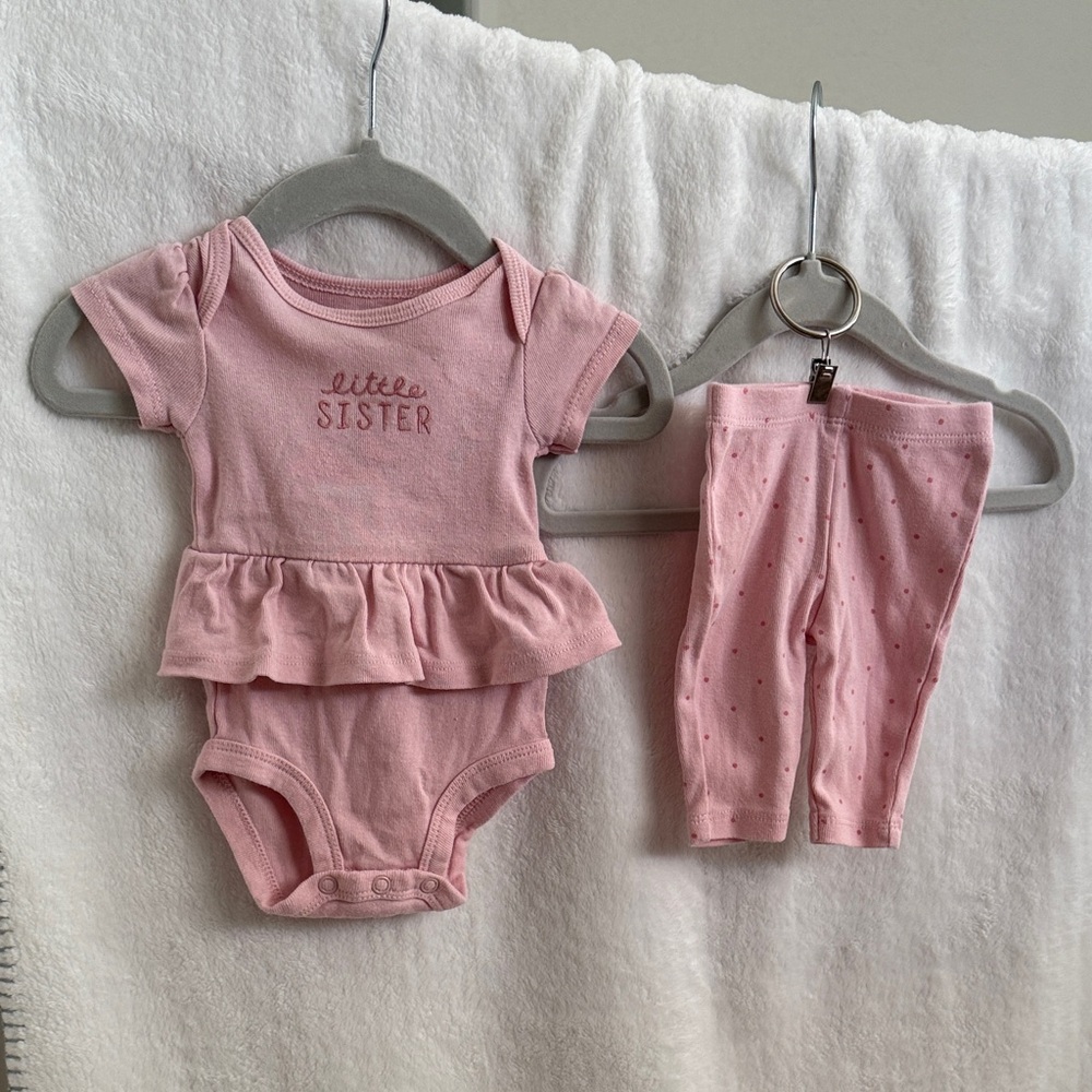 🎉5 for 🎉$20 (Baby)
Carter's Pink Little Sister Matching Set
